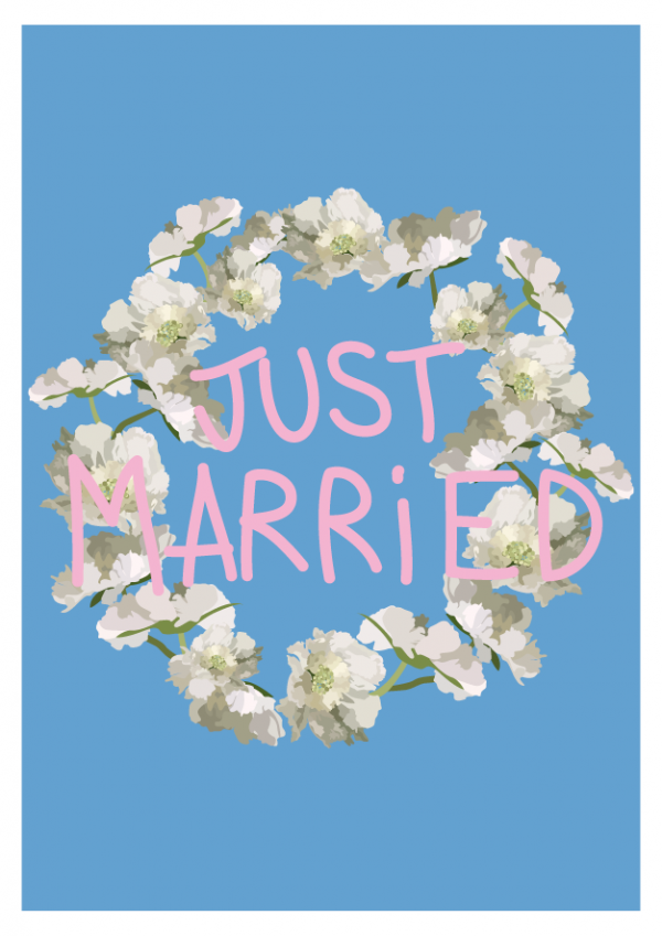 Greeting Card with Envelope - Just Married