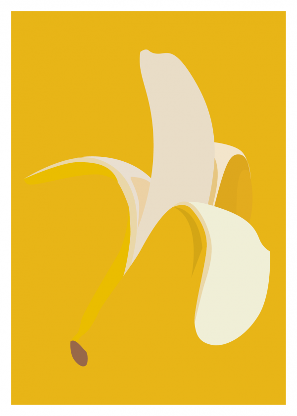 Postcard - Yellow Banana