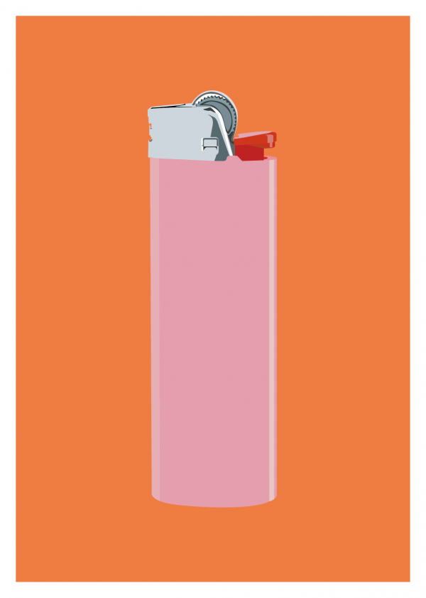 Postcard - Pink Lighter