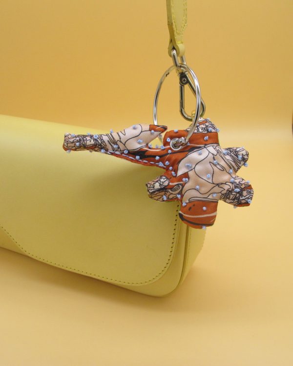 Bag Charm, Blume am Stiel #10