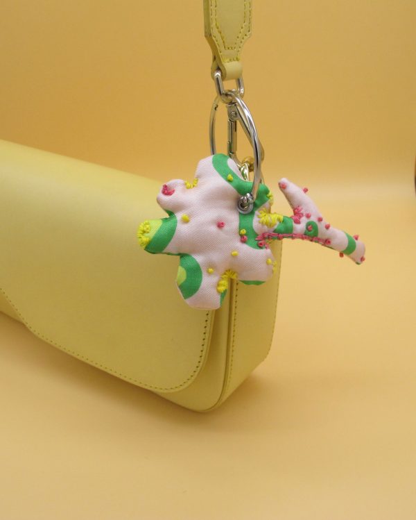 Bag Charm, Blume am Stiel #3