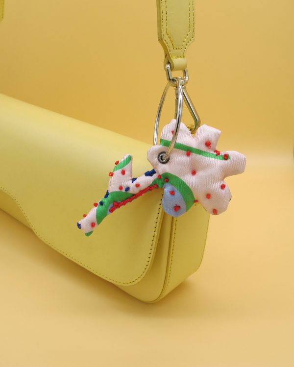 Bag Charm, Blume am Stiel #5