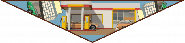 Triangle, At The Blue Gas Station