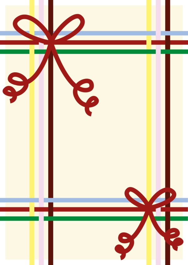 Greeting Card with Envelope - Wrapping Bow