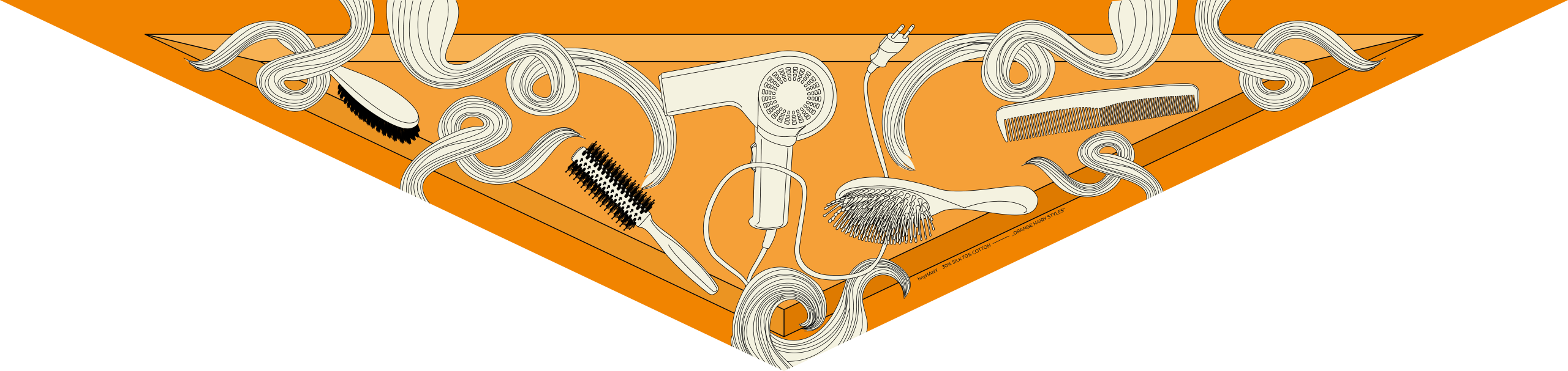 PRE-ORDER Triangle, Orange Hairy Styles